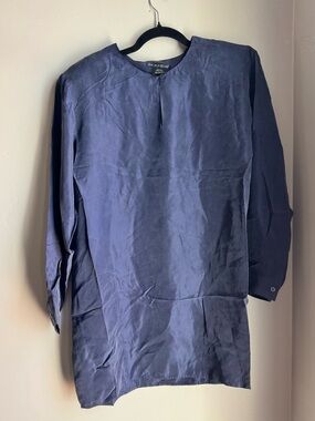 Silk Club Silk Blouse Minimalist Workwear Officecore L Preppy Old Money Academia